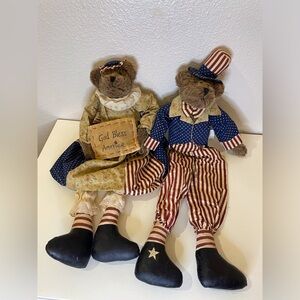 Lillian Vernon Vintage Collection‎ 4th of July Patriotic Bears God Bless America